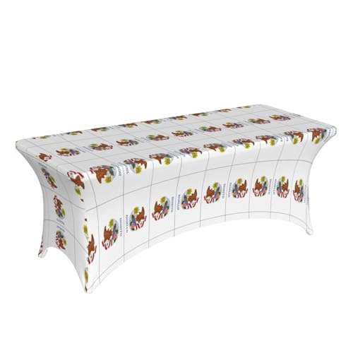 Housse de table 1,8 m stretch Illinois anti-plis pour réception