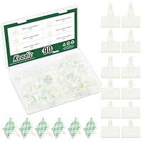 Keadic 90Pcs Nylon PCB Abstandshalter Sortiment Set, 20.5.4/20.6.3/20.8.8.8/20.12.8/20.16.2mm selbstklebende isolierte Standoffs, Snap-in Pfosten feste Clips für PC-Board, Computer-Motherboard
