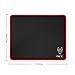 iXCC Gaming Mouse Pad/Mat with Smooth Silk Surface Stitched Edges, 13 × 10.2 × 0.2 Inches - Black with Red Edges