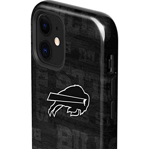 Skinit Impact Phone Case Compatible with iPhone 12 - Officially Licensed NFL Buffalo Bills Black & White Design