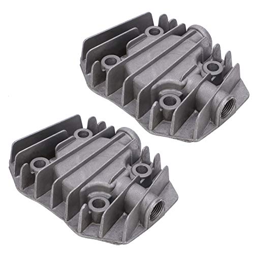 2Pcs Air Compressor Cylinder Head 2.5/3P Air Compressor Cooling Cylinder Head