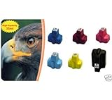 - LOT DE 6 CARTOUCHES compatible avec HP PHOTOSMART C7180 / PHOTOSMART C7180 ALLINONE / PHOTOSMART C7183 / PHOTOSMART C7186 / PHOTOSMART C7188 / PHOTOSMART C7190 / PHOTOSMART C7200 - grande capacité HP363 XL