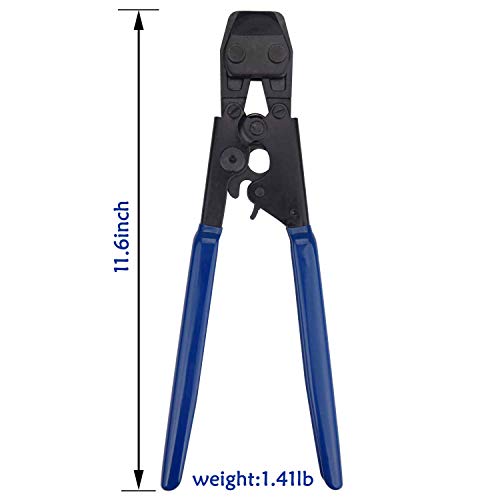 DUSICHIN DUS-500 PEX Crimping Tools Cinch Clamp Tools for Fastening Stainless Clamps Sizes from 3/8 Inch - 1 inch - Thumbnail 2