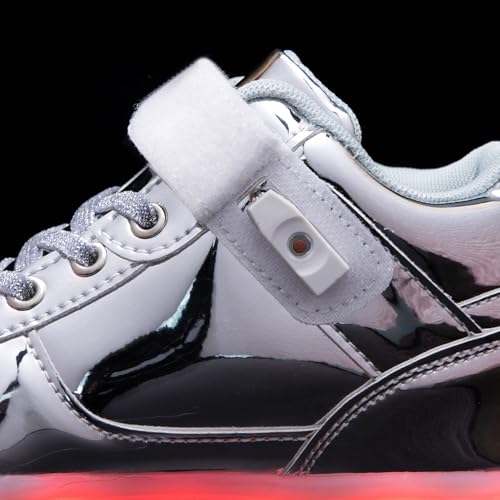 Image of JEVRITE Unisex LED Light Up High Top Sneakers - USB Charging for Women & Men - Couples Shoes