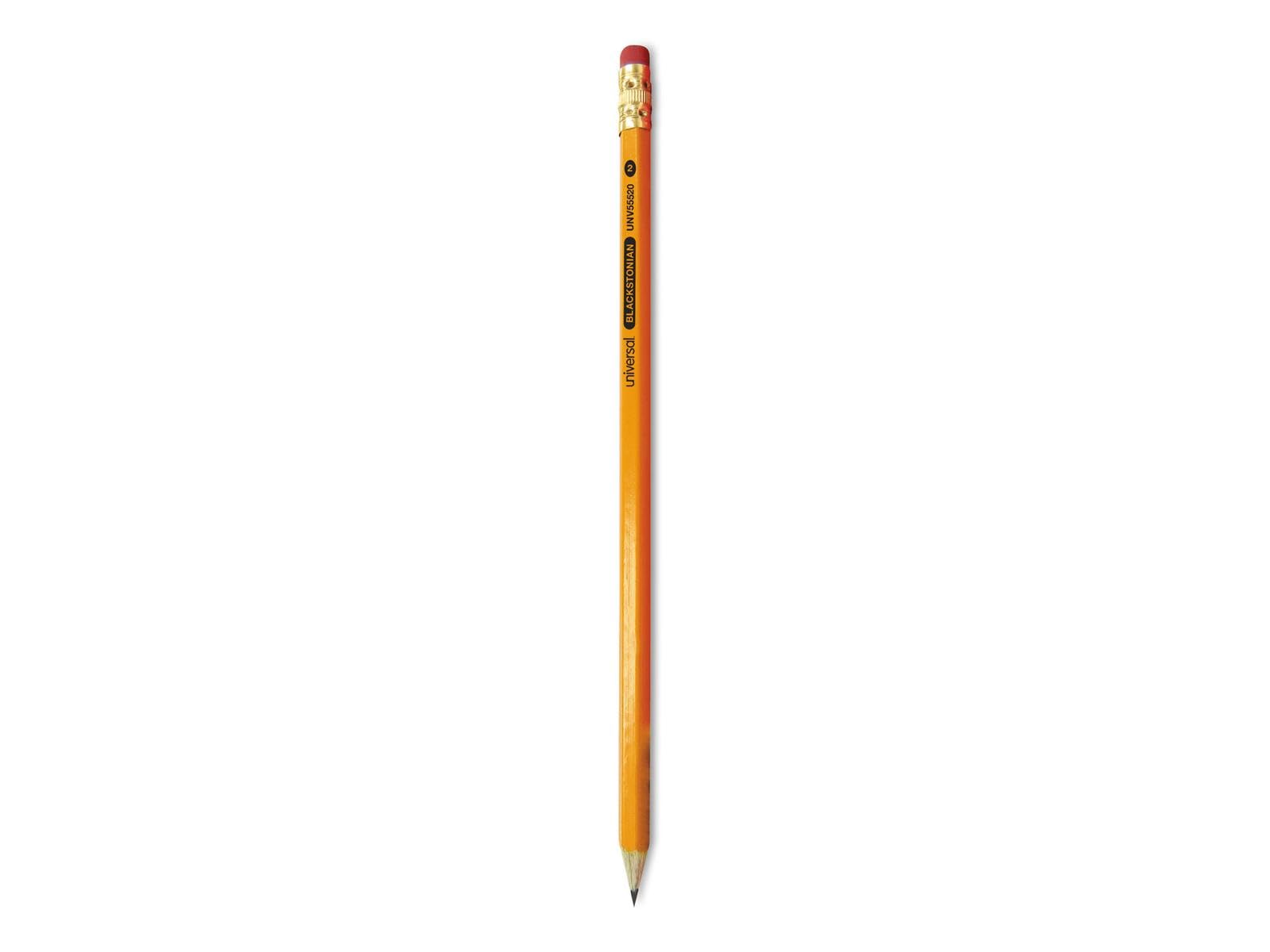Amazon.com: Universal Wooden Blackstonian #2 Pencil, Black HB Lead
