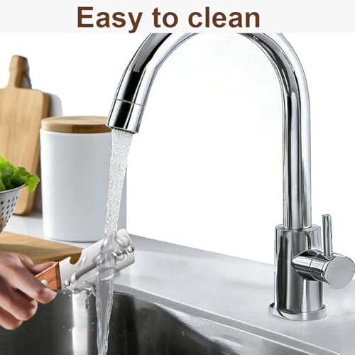 2 Stück-Pack Multifunktionaler Küchenschäler, 3-in-1-Obst und Gemüseschäler mit Flaschenöffner, Holzgriff, Edelstahl-Gemüseschäler, Universeller Schäler für Äpfel, Kürbisse, Küchenwerkzeuge (2 Pcs)