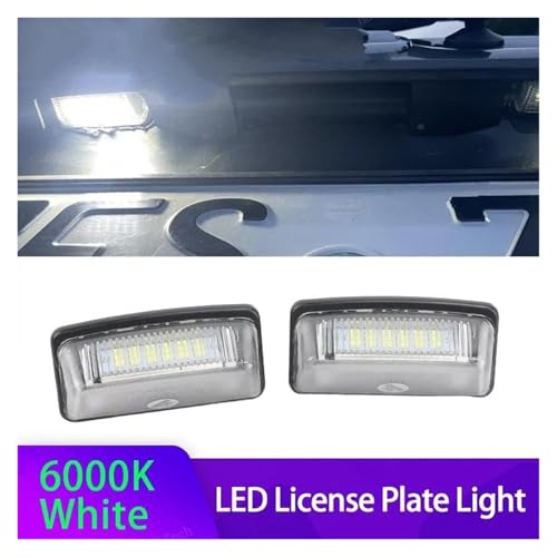 Luz de matrícula para Toyota Corolla Alphard Noah Voxy recambio trasero 2 uds 4