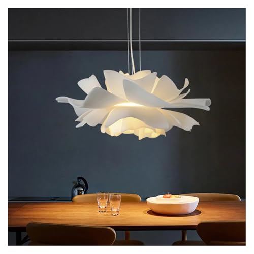 Lustre moderne en acrylique fleur Ø60cm à 3 couleurs changeantes