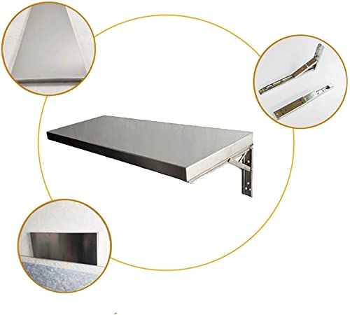 Table rabattable en acier inoxydable pour cuisine et salle à manger - 5
