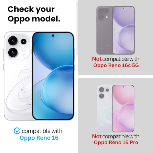 Image of Tempered Glass Screen Protector Guard for Oppo Reno 16 5G | Anti Reflection Technology, Military Grade, Extreme Touch Response, Easy Install Kit