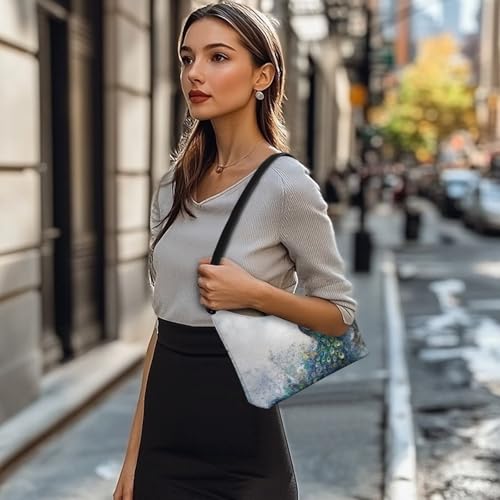 Image of Handbag for Women Leather Underam Shoulder Bag with Zipper Fashion Work Purse Waterproof Travel Wallet