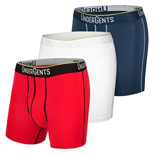 3 Pack Men's Boxer Brief Underwear. More Comfort Without Compression