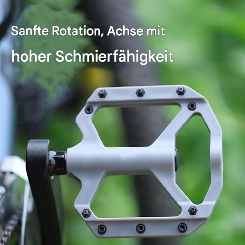 Pédales de VTT plates en nylon avec roulements scellés - 5