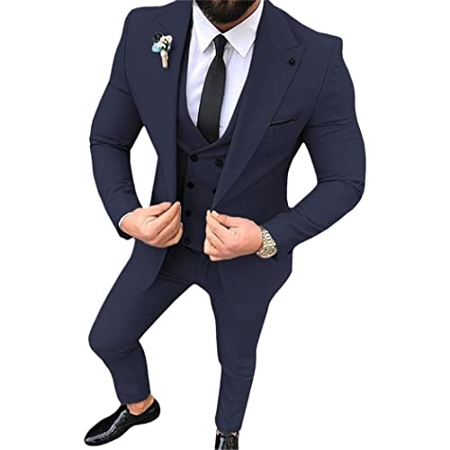Costume 3 pièces homme ajusté XXL résolvant le manque d'aisance en silhouette élancée