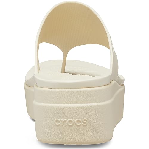 Crocs Femme Brooklyn Flip Tongs, Bone, 41/42 EU