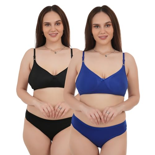 Image of UNITRUST Lingerie Set Non-Padded Bra and Matching Panty for Women