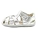 pediped Grip Nikki Sandal (Toddler),Silver,20 E EU (5 E US Toddler)