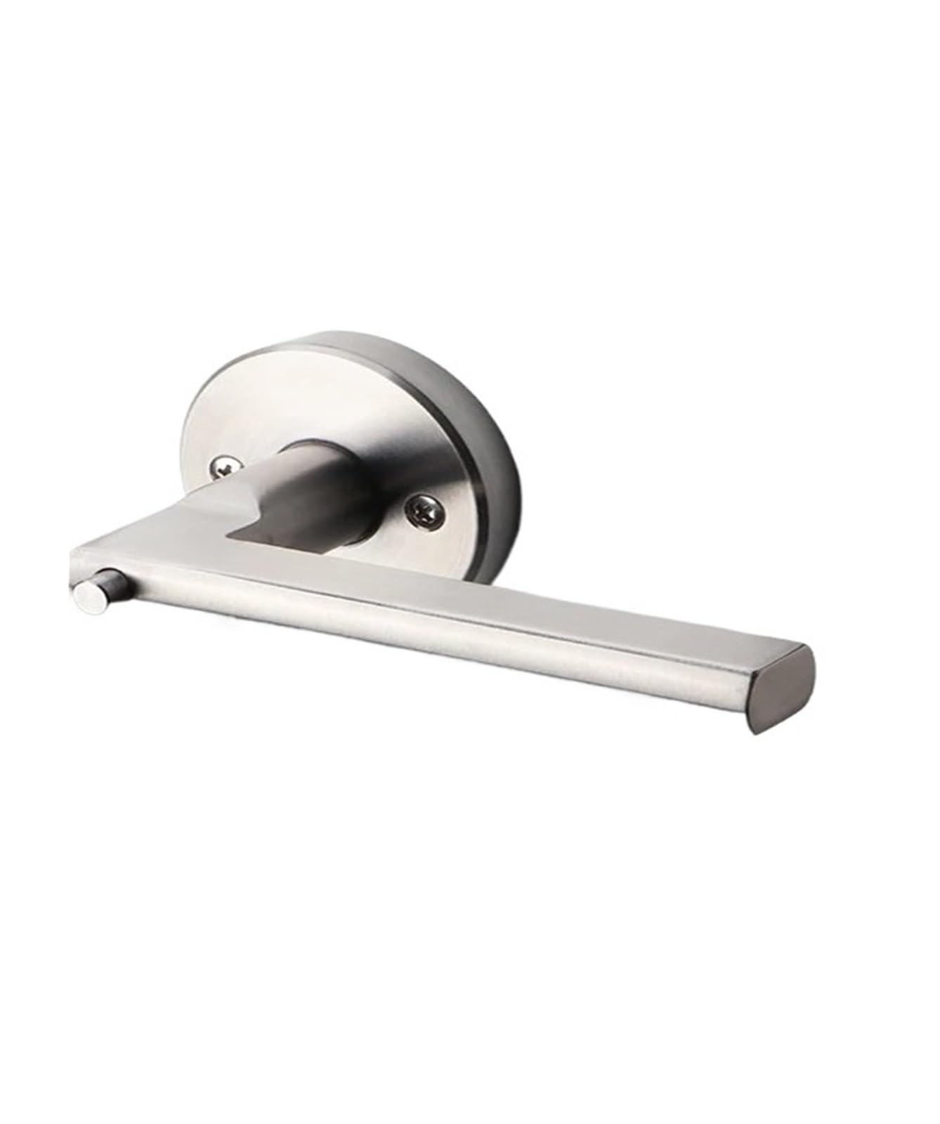 Sjloynwq Brushed Silver 304 Stainless Steel Room Door Lock Indoor Keyless(Brushed Silver)