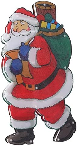 Tgoon Santa Window Decoration Light, Exquisite Innovative LED Christmas Cup Pendant Light PVC Stylish for Courtyard for Shop Decoration