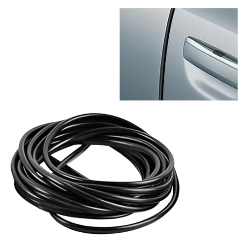 UHANBUT 16Ft (5M) Car Door Edge Protector Anti-Collision Car Door Entry Guard Protective Strip No Glue Automotive Trim Doors Edge Guard (Black)