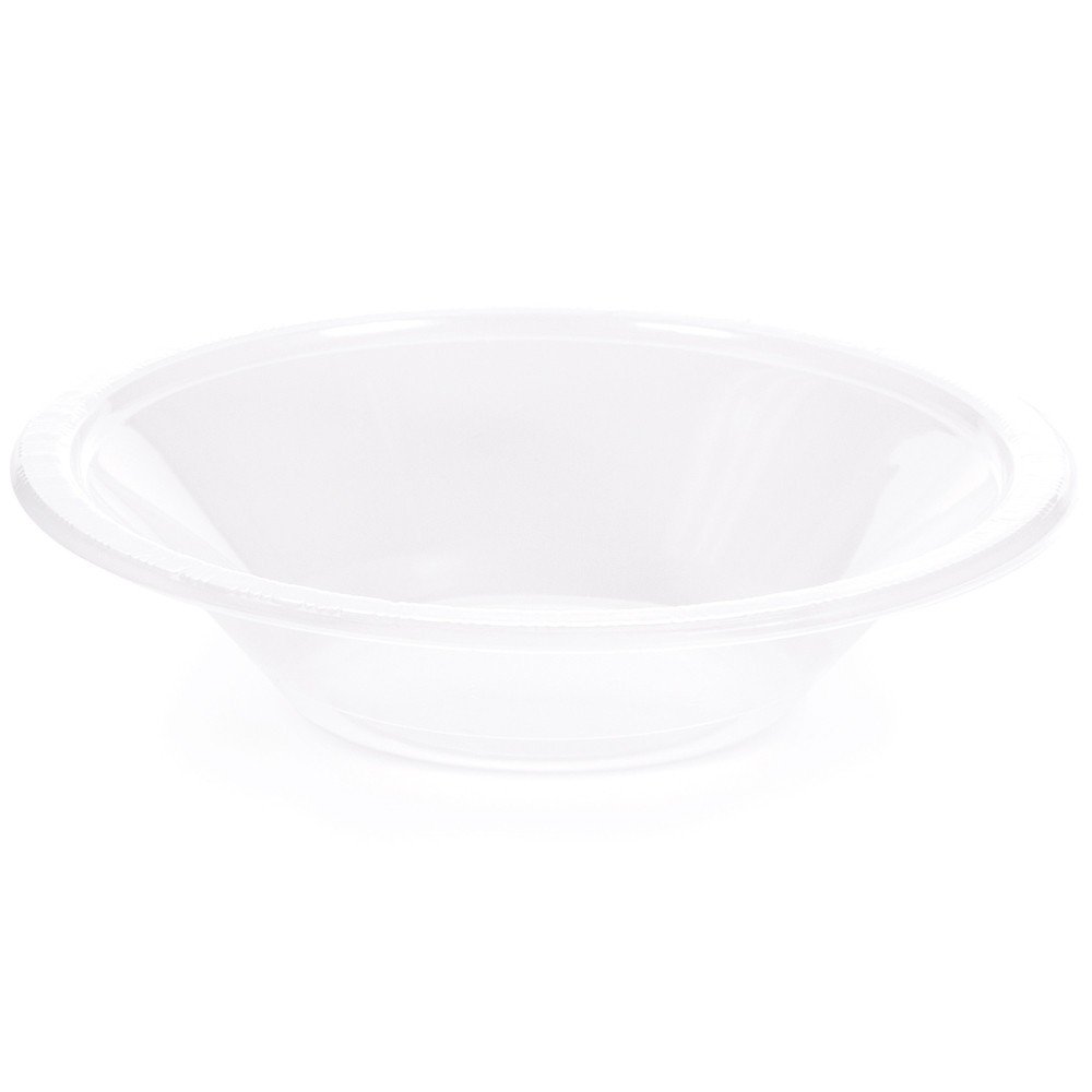 Creative Converting Touch of Color Plastic Bowl Party Supplies, 12oz, White