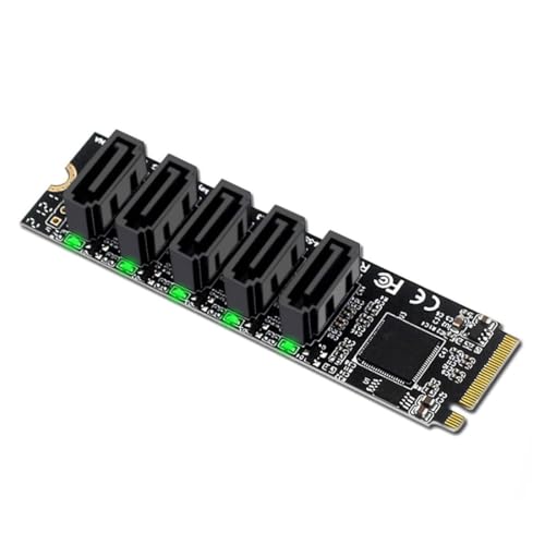 Adaptateur M.2 NVMe vers 5 Ports SATA ChenYang CY JMB585 pour réparer le manque de connecteurs