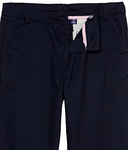 Image of Izod Girls' School Uniform Twill Skinny Pants, Made with Stretch Performance Material, Wrinkle & Fade Resistant