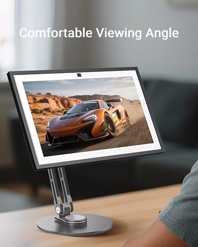 Soporte de pantalla portátil VESA giratorio que soluciona la falta de espacio en tu escritorio 5