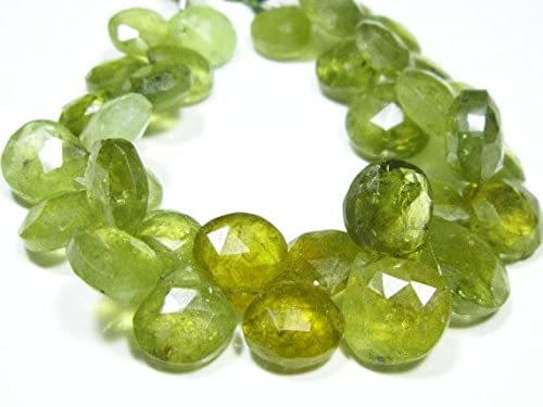 Garnet vert briolette grand cœur pour sublimer des créations ternes - 2