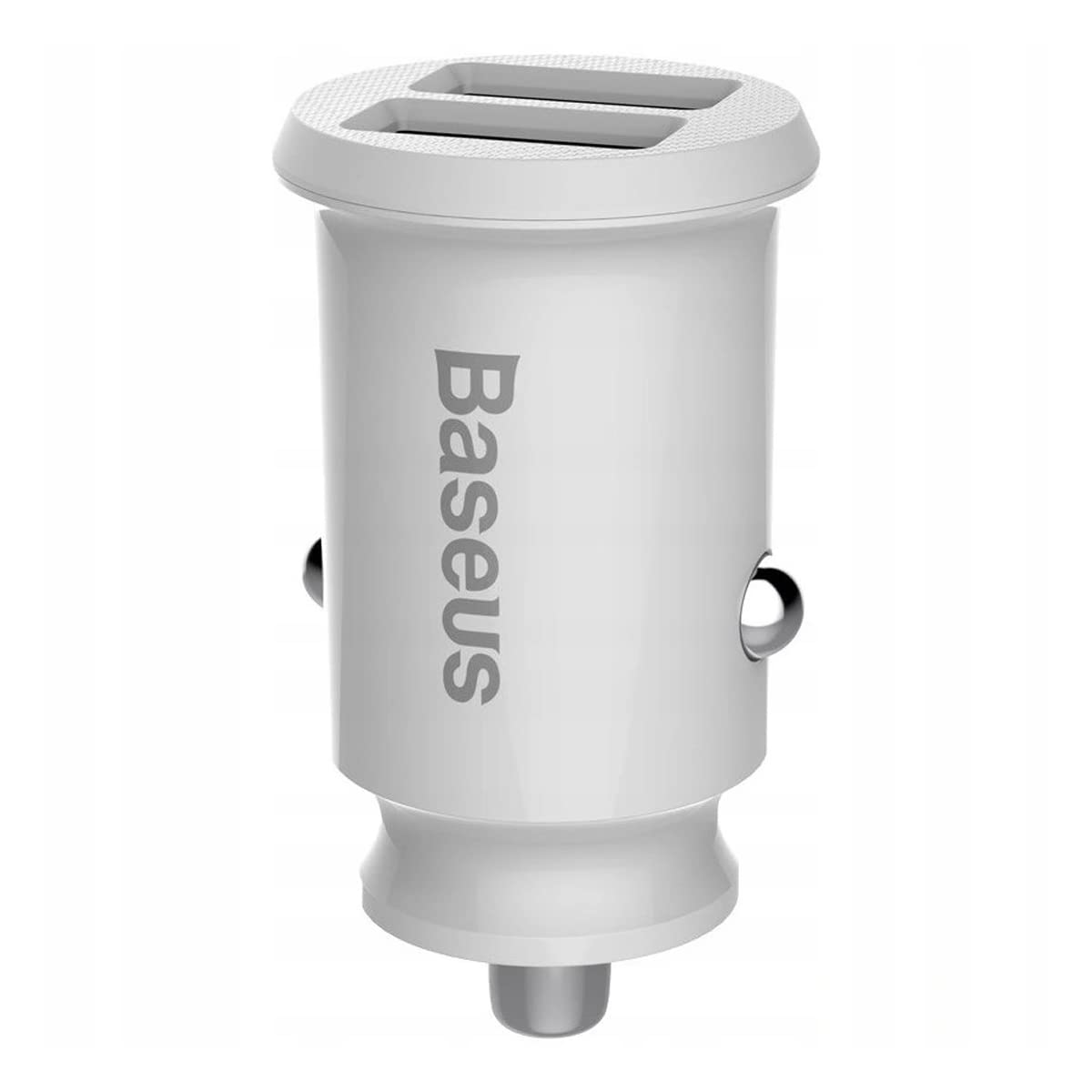 Baseus Grain Dual USB Car Charger – 5V/3.1A Fast Charging Adapter for Smartphones & Tablets – Compact Mini Design – White-image-42