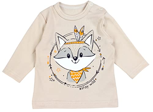 TupTam Unisex Baby Langarmshirt mit Spruch Aufdruck 3er Set, Farbe: Junge 2, Größe: 62