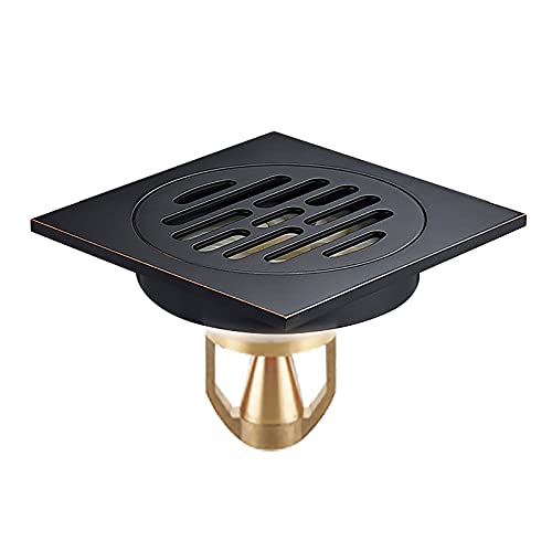 Bonde de douche carrée laiton 10 cm facile à nettoyer avec filtre - 2
