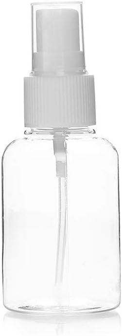 10 Pack Portable Travel Empty Refillable Bottle Transparent Fine Mist Make Up Spray Bottles Travel Perfume Lotion Containers Sprayer Random Color (50ML)