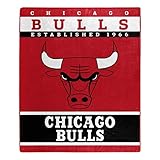 Northwest NBA Polyester Raschel Throw Blanket 50X60 inch, Chicago Bulls