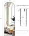 KOMCOTE Arch Mirror Full Length, Door Mirror Full Length, Over The Door Mirror Full Length, 48