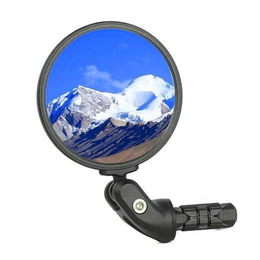 BriskMore Bike Mirrors for Scooter Electric bikes,Bike Bar End Mirror, HD Glass Convex Lens Bicycle Rearview Mirror, Safe Cycling Rearview Mirror 1PC, Easy to Install