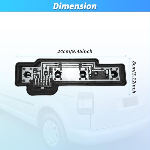 Portalámparas trasero izquierdo Caddy placa de circuito 2K5945257A 6
