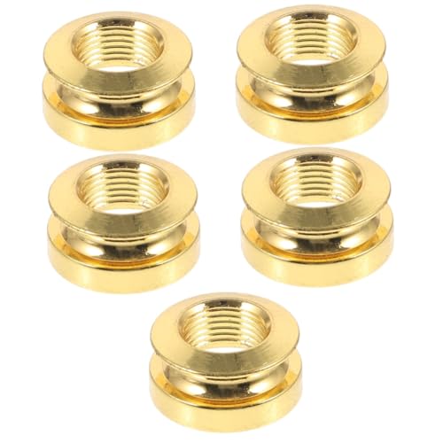 Levemolo 5pcs Acoustic Guitar Strap Button Endpin Jack Button Guitar Strap Lock