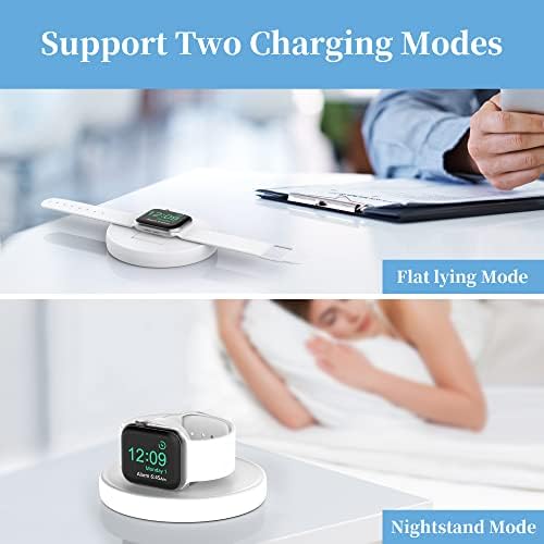 Adjustable Stand Compatible with Apple Watch - Cozycase Portable Charging Dock Station with Cable Management, Wide Compability Charger Storage Dock for iWatch Series 8/7/6/5/4/3/ 2/1/SE