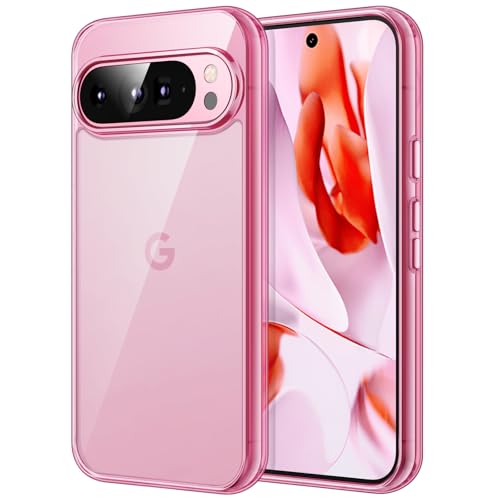 Image of JETech Cover Case for Google Pixel 9 /9 Pro 2024, Non-Yellowing Shockproof Bumper Protective Phone Cover, Anti-Scratch Hard PC Back (Quartz Rose)