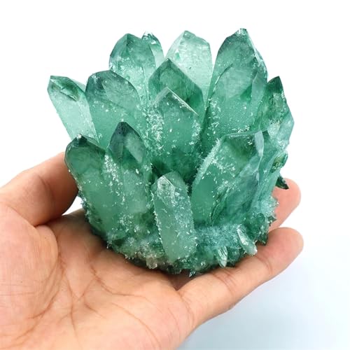Crystal Cluster Green Ghost de 300-400g pour décoration - 6