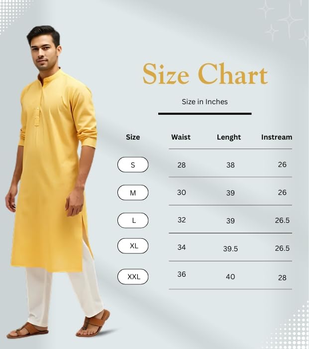 Image of Men's Cotton Silk Pajama with Pockets, Elastic Waist - Soft, Lightweight & Comfortable