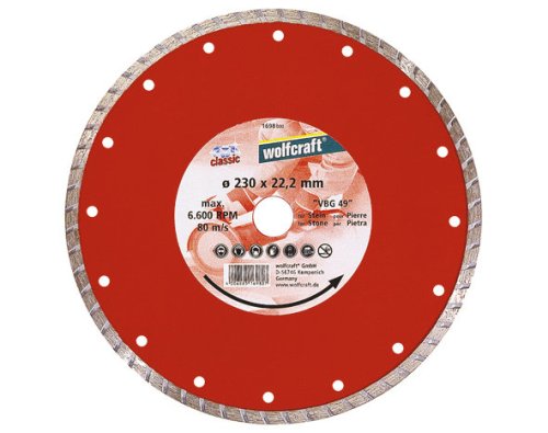 wolfcraft1694000 115 x 22.2mm ProjeCT Turbo Diamond Cutting Disc