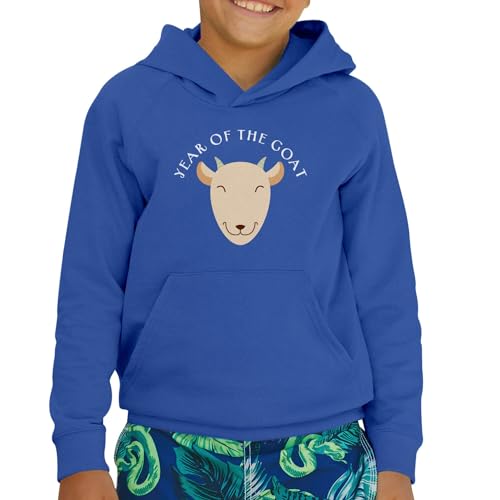 Sweat à capuche enfant Chèvre zodiaque chinois en coton - 2