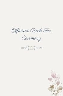 Officiant Book For Ceremony: This Wedding Officiant Notebook makes a perfect gift for the ceremony day, creating a personal and unforgettable wedding ceremony