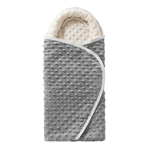 Asnewkit Swaddle Blanket 0-3 Months Beige Grey