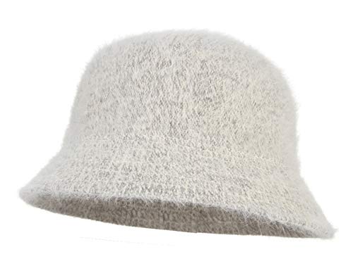 Chapeau d'église pour femme en laine feutrée élégant gris Brcus