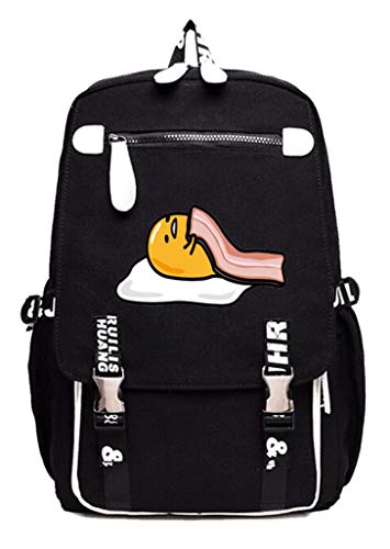 Cosstars Gudetama Anime Mochila Escolar Estudiantes para Portátil Backpack Bolsa Casual