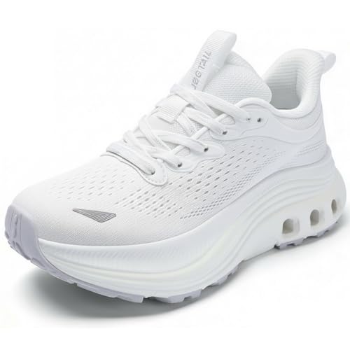 Image of Women's Arch Support Walking Shoes - Cushioned Lightweight Orthopedic Slip on Sneakers Breathable Non Slip Athletic Shoe for Running Gym Workout Daily Wear