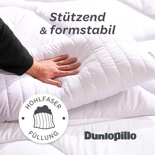 Dunlopillo Kopfkissen 40x80 - Premium Schlafkissen | Oeko-Tex Zertifiziert Kissen für Allergiker | Perfekte Bettkissen | Polster, Kopfpolster, Kissen Bett 40 x 80 cm | Pillow for Sleeping